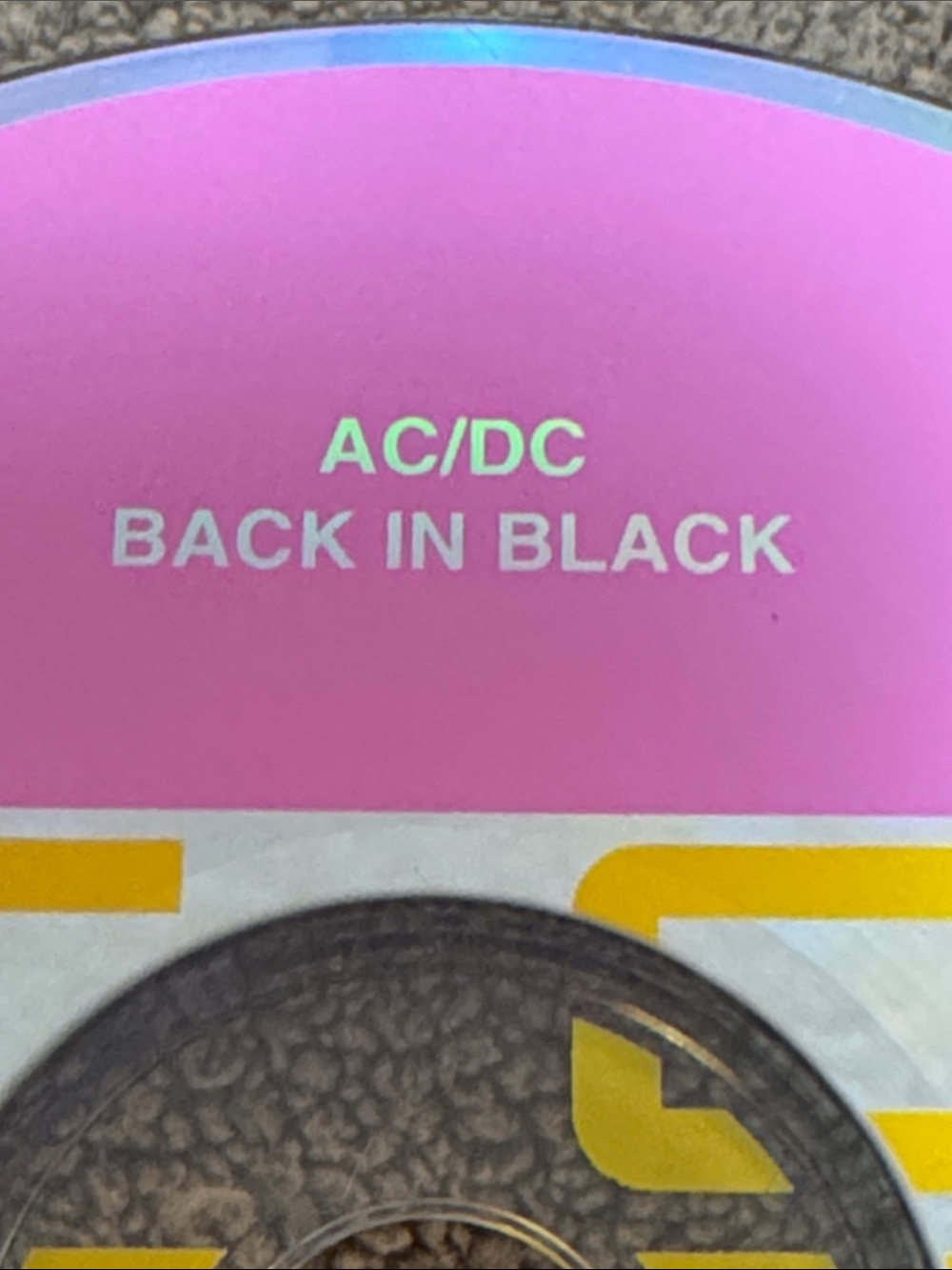 AC/DC Back in Black Collectible Disc - 1980